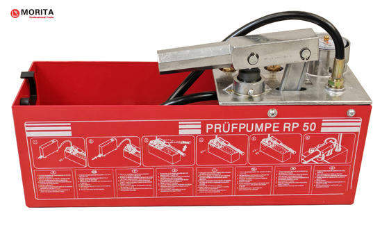 주문 수동 수압 시험 펌프 5Mpa 12L 인프라 도구 구리 & 철강 & 알 합금 압력화 물 파이프 및 시험 누출 online manufacture