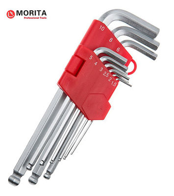 주문 플라스틱 홀더 볼 엔드 알렌 키 9 Pce CR-V 강철 1.5mm, 2mm, 2.5mm, 3mm, 4mm, 5mm, 6mm, 8mm ~ 25° 각도 나사 고정 online manufacture