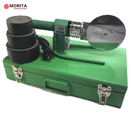 주문 PPR, PE, PP, PVDF와 PB 파이프를 위한 플라스틱 파이프 융합 용접공 75-90-110mm 1200W/220V가 품질 금속 용기가 딸려 있습니다 online manufacture