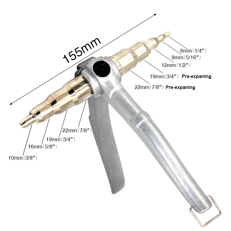 배관공구 1/4&quot;-7/8&quot;,6mm-22mm 손잡이가 있는 통합 스와거 펀치 도구